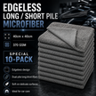 Edgeless Long-Short Pile Microfiber 40cm x 40cm 370GSM